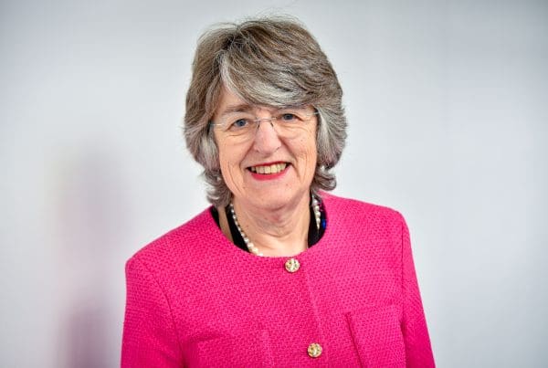 Bevan Commission Chair Prof Baroness Ilora Finlay, wearing a pink jacket